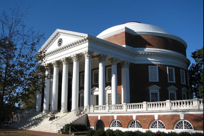 Thomas Jefferson designed several buildings, besides the Rotunda at the University of Virginia that is pictured here. His distinct style would become known as the Jeffersonian style