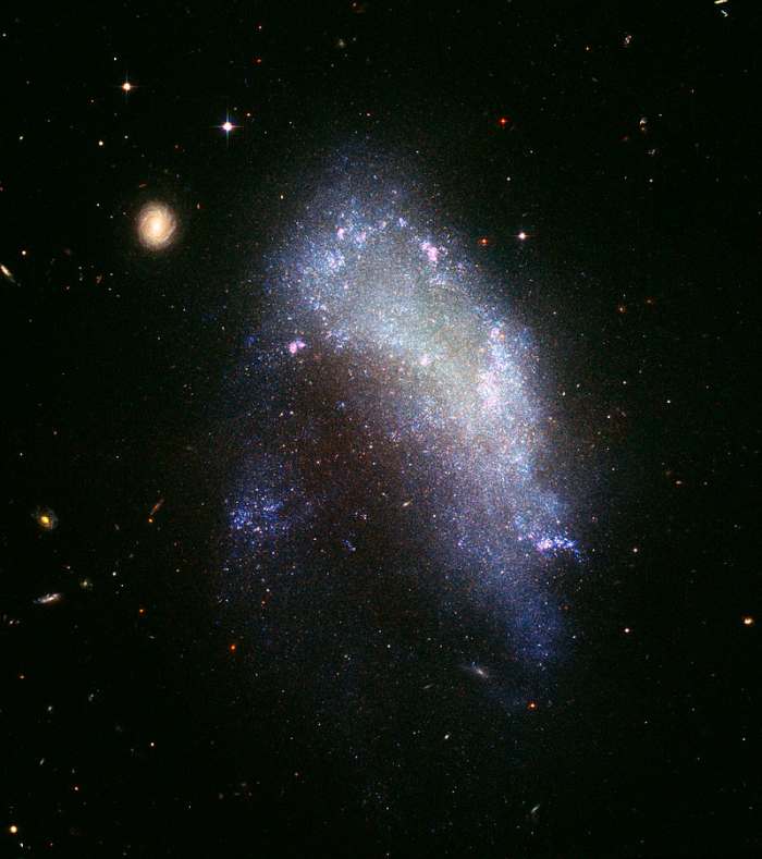 A photo of the the irregular galaxy NGC 1427A taken by the Hubble Telescope