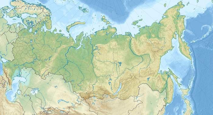 Map of the Russian Federation. Russia is the largest country in the world, stretching 11 different time zones.