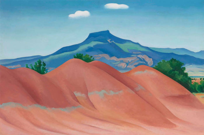 The Cerro Pedernal in New Mexico, as rendered by Georgia O'Keefe is a classic example of an extinct volcano.