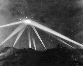 The doctored L.A. Times image that ufologists claim is evidence of an alien visit.