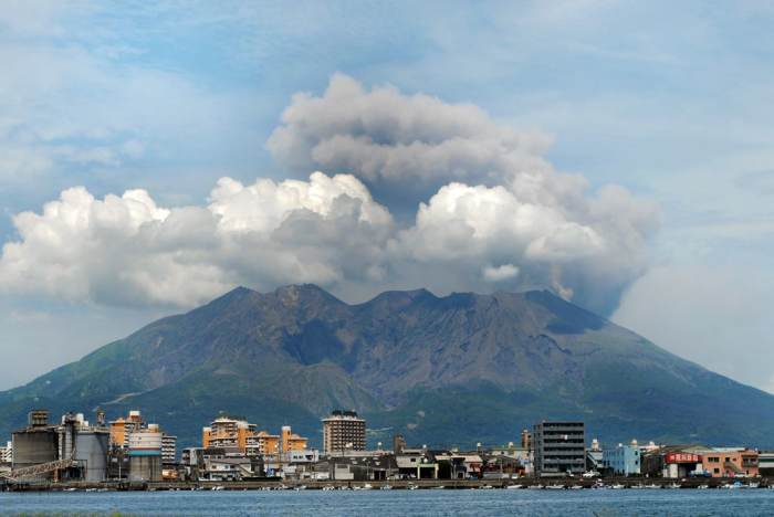 The Sakurajima volcano sits at the edge of the Aira caldera, just across the bay from the city of Kagoshima in Japan. This volcano is potentially one of the most dangerous on the planet.