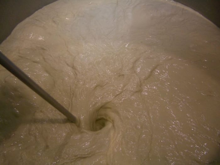 Some clays in the smectite family, such as the bentonite pictured here, can absorb so much water that their liquid limit is over 100 percent. You can add as much water as there is clay, and it would still be somewhat thick and viscous.