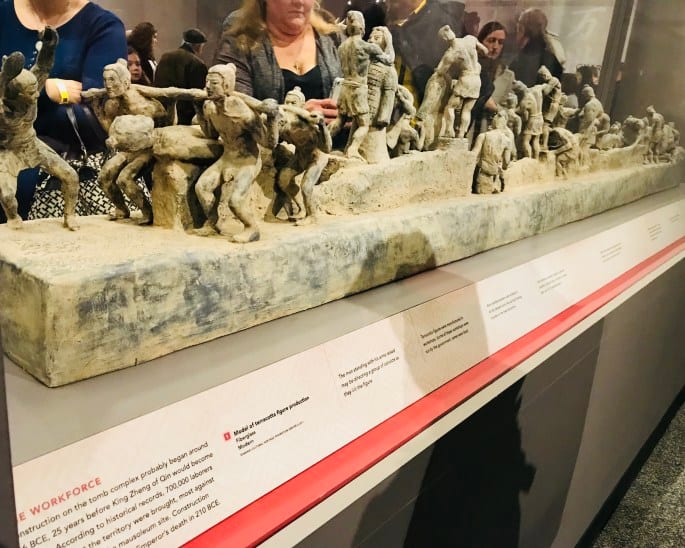 The conditions for the workers building the army were unsurprisingly bad. This model was created to show what some of that work may have been like.