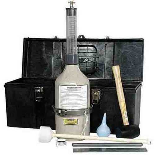 This is what typically comes with a roller meter kit. Water, alcohol, and a concrete scoop are not pictured.