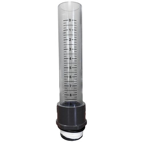 During calibration, you want to make sure that the gradations on the neck are accurate. Some air meters come with these already in place while others will need a sticker.