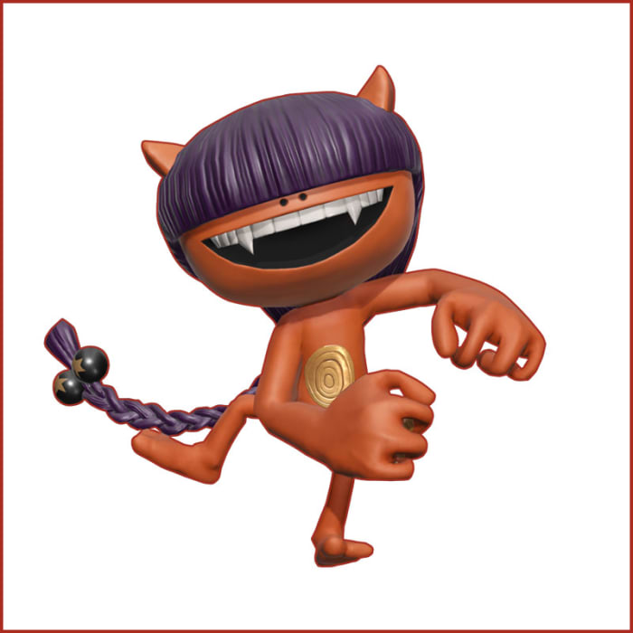 The “kawaii” depiction of an Obariyon in the Shin Megami Tensei games. These pranksters are far from harmless, though.