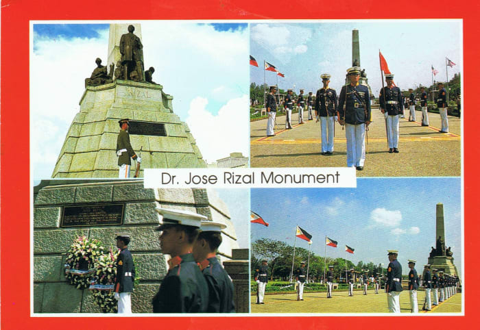Dr.Jose Rizal Monument - site of countless wreath-laying activities year round honouring the national hero.