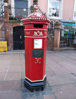As Surveyor for the Western District, Trollope designed this Pillar post box in 1852-53 to help mail delivery move more quickly.