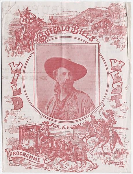 "Buffalo Bill's Wild West" show programme, featuring "Col. W. F. Cody," printed at South Brooklyn, New York. Image courtesy of the Beinecke Rare Book & Manuscript Library, Yale University.