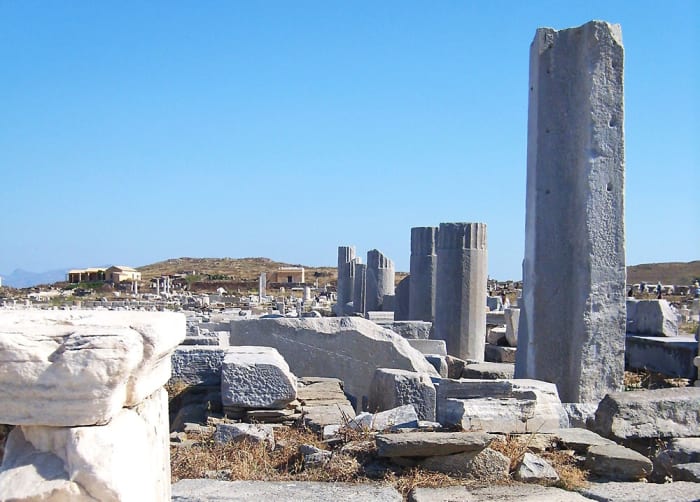 Delos is the birthplace of two Greek Gods in classic Greek myths. It is also a very popular day-trip destination for Greek island vacations.