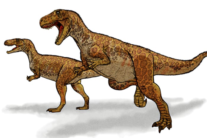 This agile bipedal Megalosaurus depiction is thought to be much closer to the truth of this fearsome dinosaur