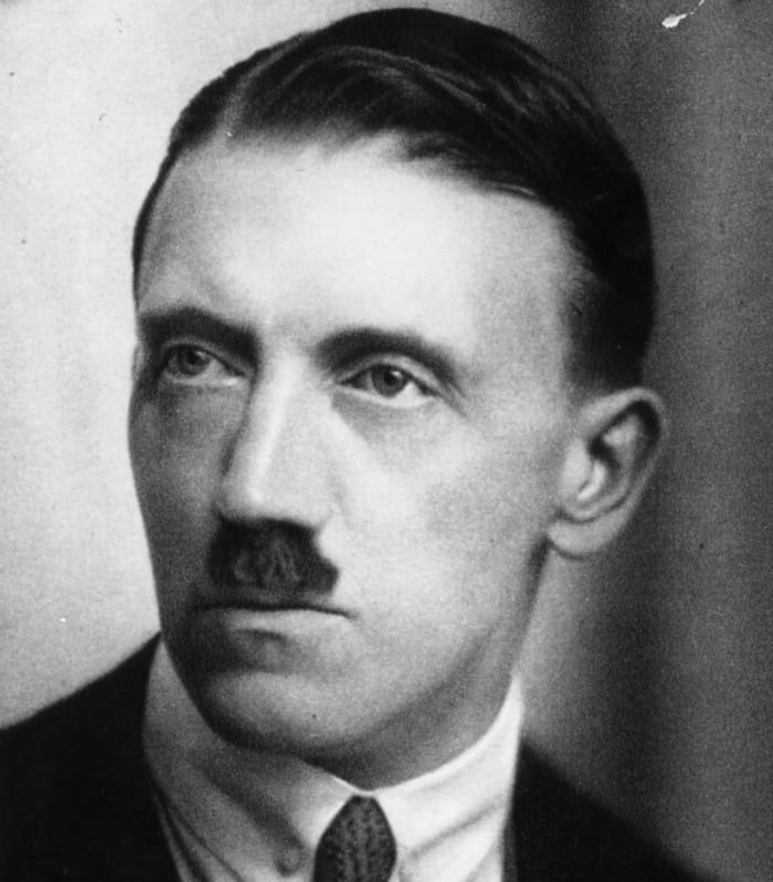 Adolf Hitler: born 20 April 1889 died 30 April 1945 was the leader of the Nazi Party who developed the racial theory of an aryan master race as an ideology for Germany and beyond