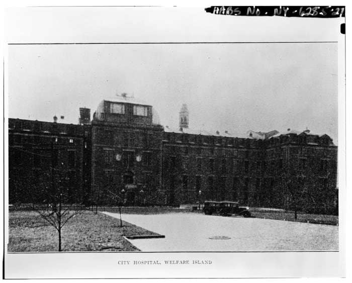 The Blackwell Mental Institute for the insane where Nellie Byl spent confined for ten days
