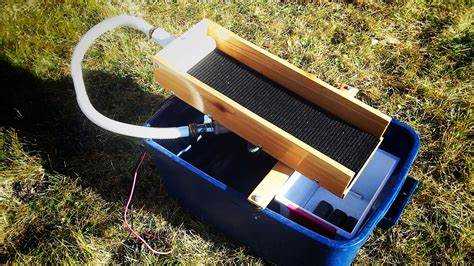 A recirculating sluice uses water over and over again to wash paydirt. These are very handy where water is limited.