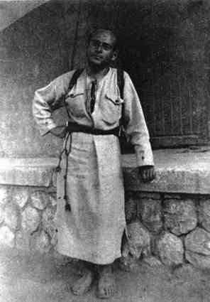 Edmond on his trip to the Carpathians (circa 1930) shows his dress influenced by monastic education.