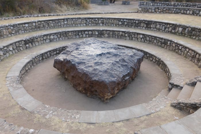 The Hoba meteorite in Namibia is the largest known intact meteorite. It is thought to have occurred less than 80,000 years ago.