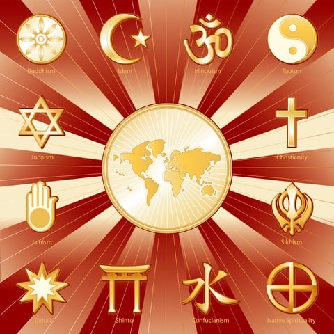 Bedeutungen-von-vielfältigen-religiösen-Symbole