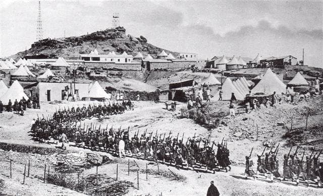 French troops in Morocco during the Agadir Crisis, March 30, 1912