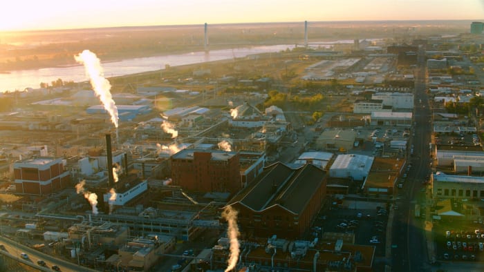 Mallinckrodt Chemical Works, where uranium processing took place in downtown St. Louis in the 1940s.