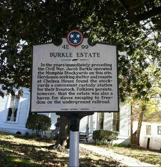 The Burkle Estate was near the banks of the Mississippi River and was an excellent stop for escapees as they fled to the freedom of the North.