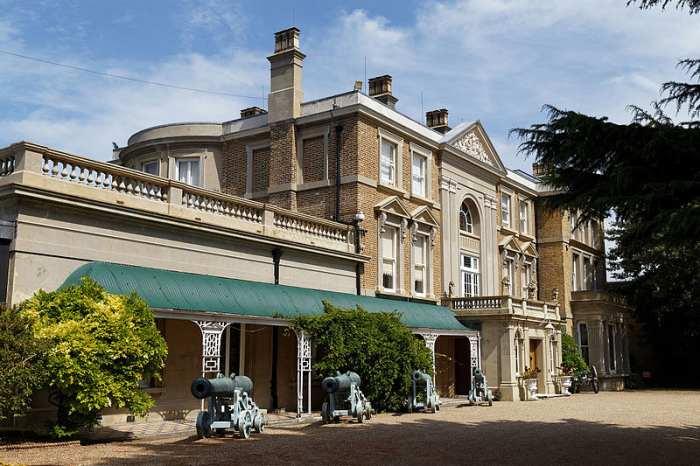 Quex House, Birchington, Kent, England is a fine example of a 19th century brick built mansion.