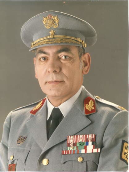 General José Alberto Loureiro dos Santos in uniform, including a peaked cap