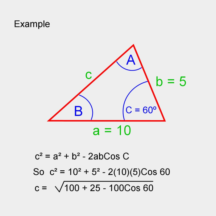 How To Calculate The Sides And Angles Of Triangles Owlcation 0849