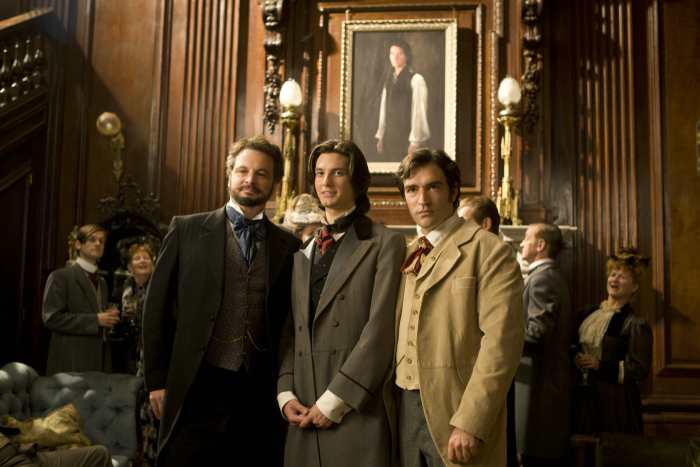 The Picture of Dorian Gray, 2009. Henry is at the left, Dorian is in the middle and Basil is on the right