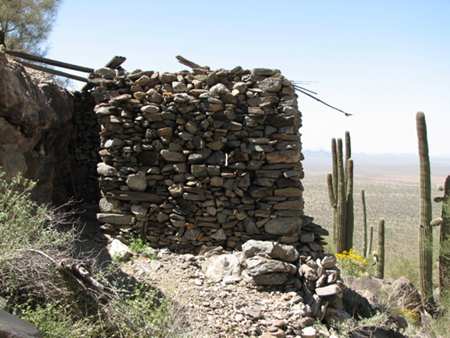 This is the rock house near the Sierra Estrella mine. For more info, see http://westernmininghistory.com/mine_detail/10186833