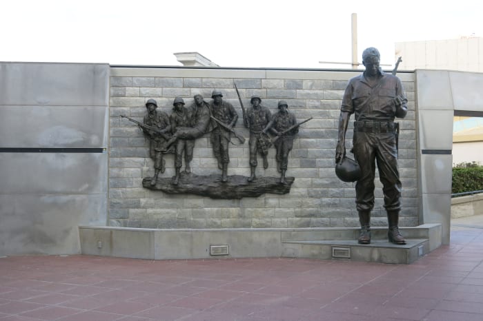 Part of a Monument to Veterans of Korean War in Atlantic City, New Jersey