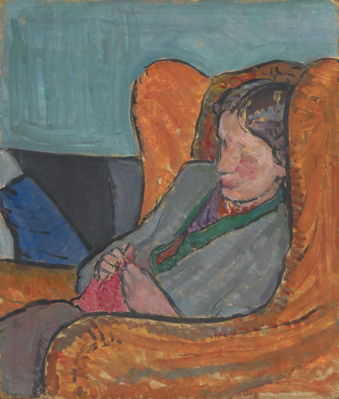 Bell depicts her sister Virginia reclining in a chair. Image courtesy of National Portrait Gallery, London, NPG 5933. Copyright National Portrait Gallery. All rights reserved