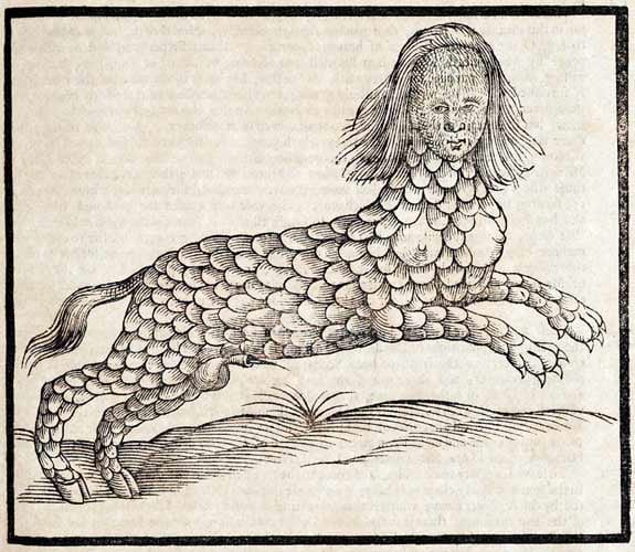 The Shapeshifter Lamia in Her Monstrous Form