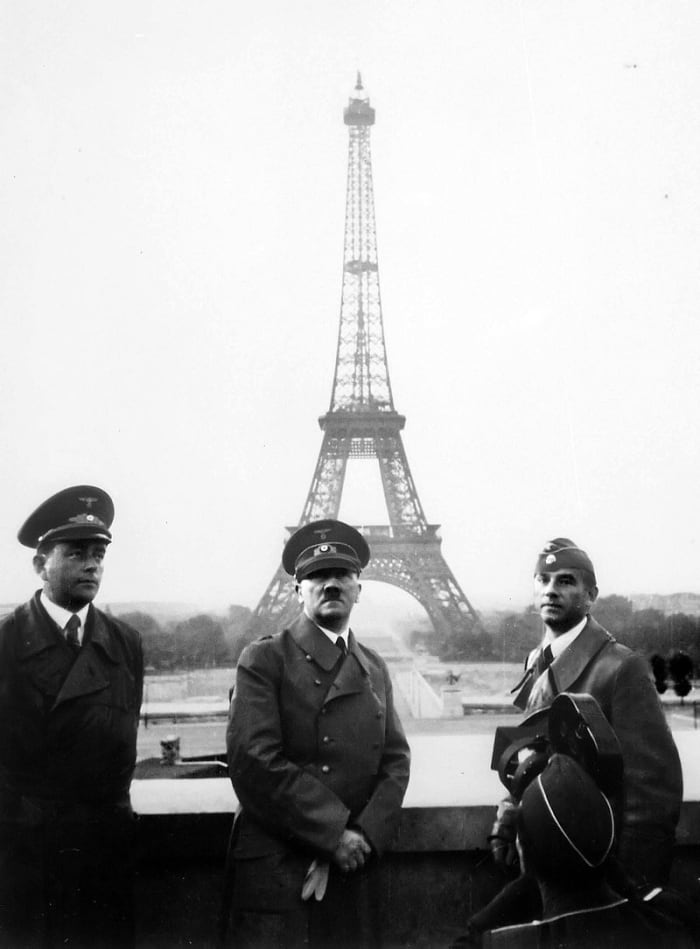 The one and only time Hitler ever went to Paris was after the Fall of France in May 1940 his greatest victory.