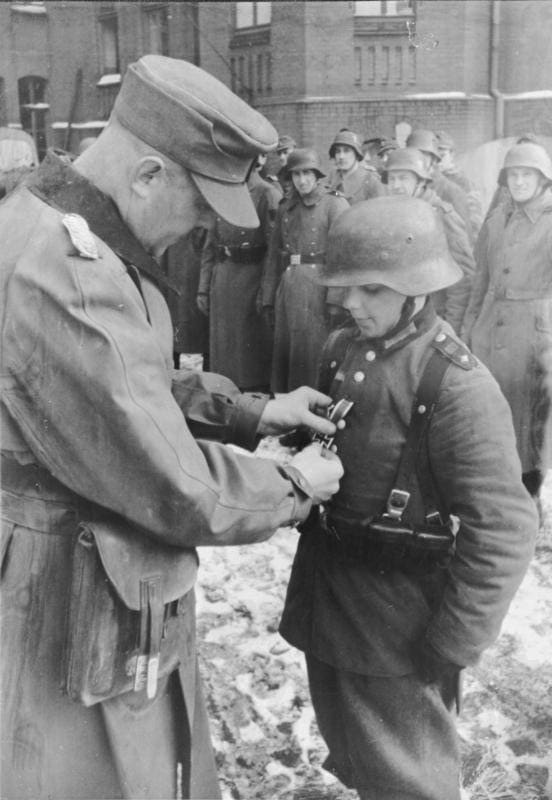 Children as young as fourteen were recruited into the German Army in 1945 to defend the Fatherland due to the massive loss of manpower.