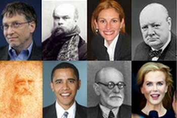 Famous lefties: Bill Gates, Paul Verlaine, Julia Roberts, Winston Churchill, Leonardo da Vinci, Barack Obama, Sigmund Freud, and Nicole Kidman.