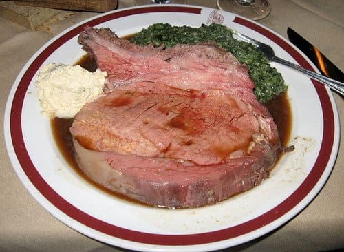 The Henry VIII cut, $46.85, is served at the House of Prime Rib in San Francisco.