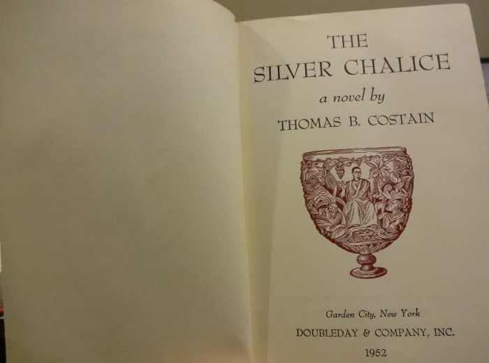 The Silver Chalice, a historical novel by Thomas B. Costain, Doubleday & Company, Inc. 1952, was on the New York Times Best Seller List from September 7, 1952 to October 25, 1953 for a total of 64 weeks.