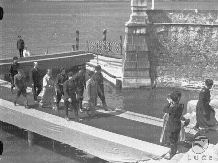 The Stresa Front between France, Britain, and Italy to contain Germany, and the high point of Franco-Italian relations: shortly thereafter undone by the war in Ethiopia