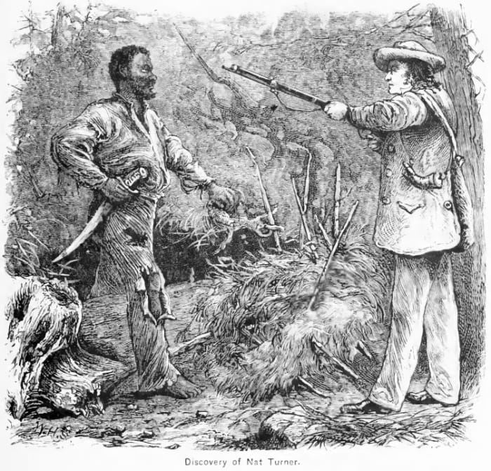 Die Gefangennahme von Nat Turner.