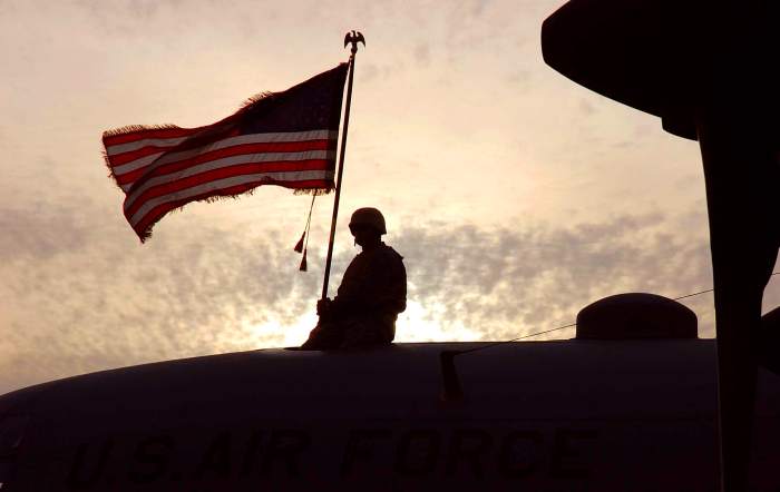 I chose this picture because it reminds us all that soldiers don't join the military for shiny medals or praise...they do so because they believe in patriotism.