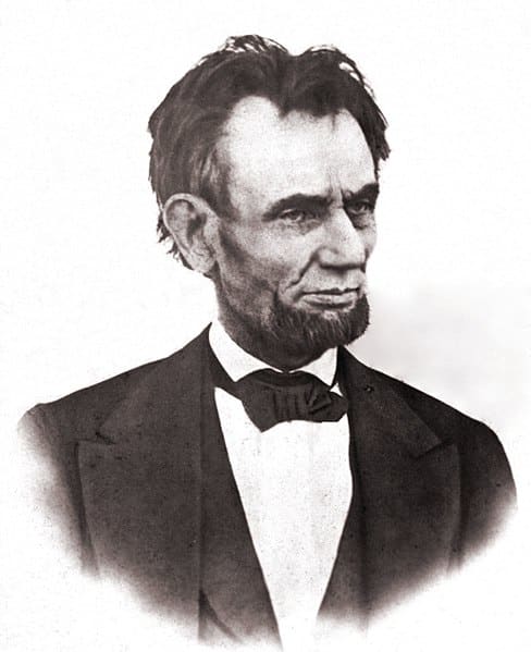The last known photograph of President Lincoln alive. Taken on the balcony at the White House, March 6, 1865.