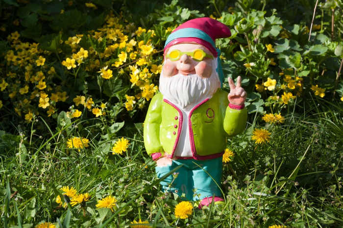 Garden gnomes have been available in far-out designs since their resurgence in the 1970s.