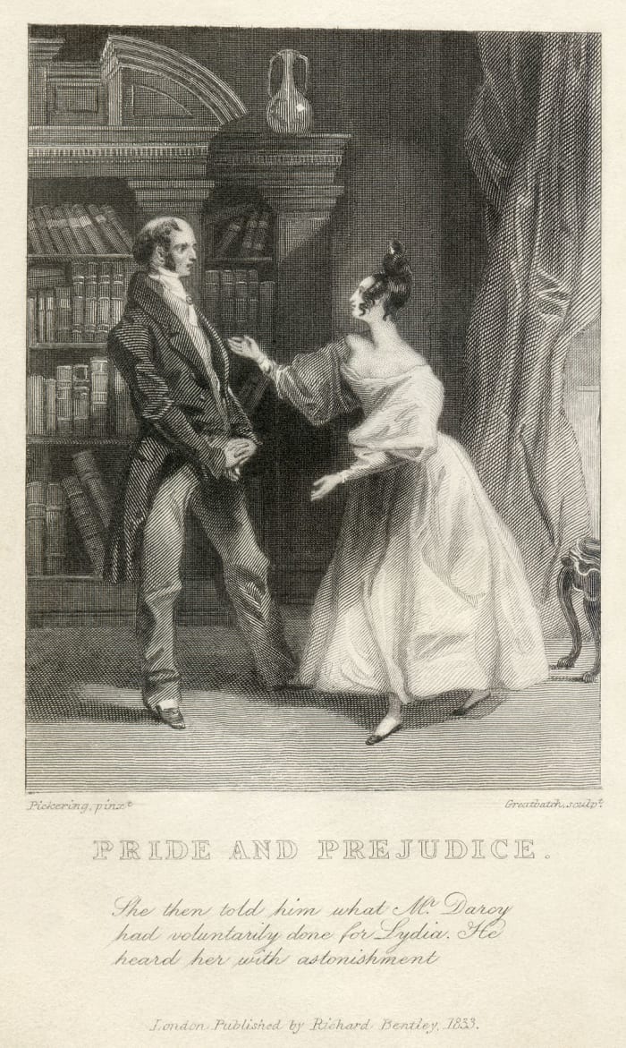 A scene from Pride and Prejudice. In the world of Austen, prices and income were stable and were indicators of social status.