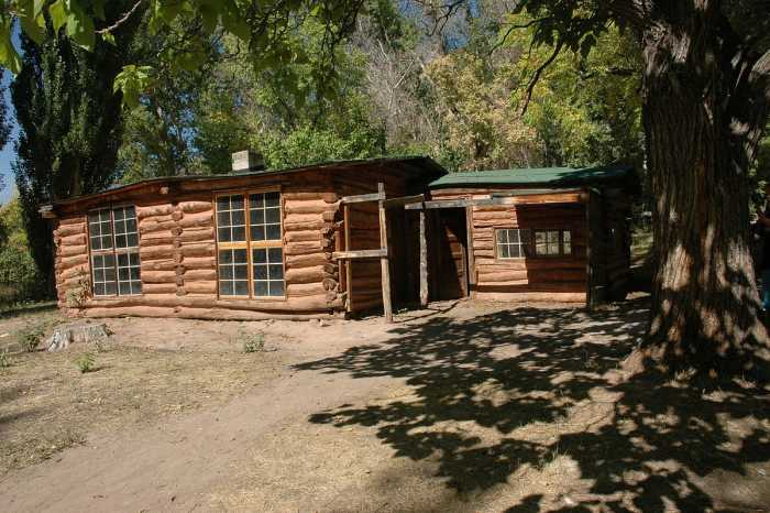 The cabin where Josie Basset lived in her later years