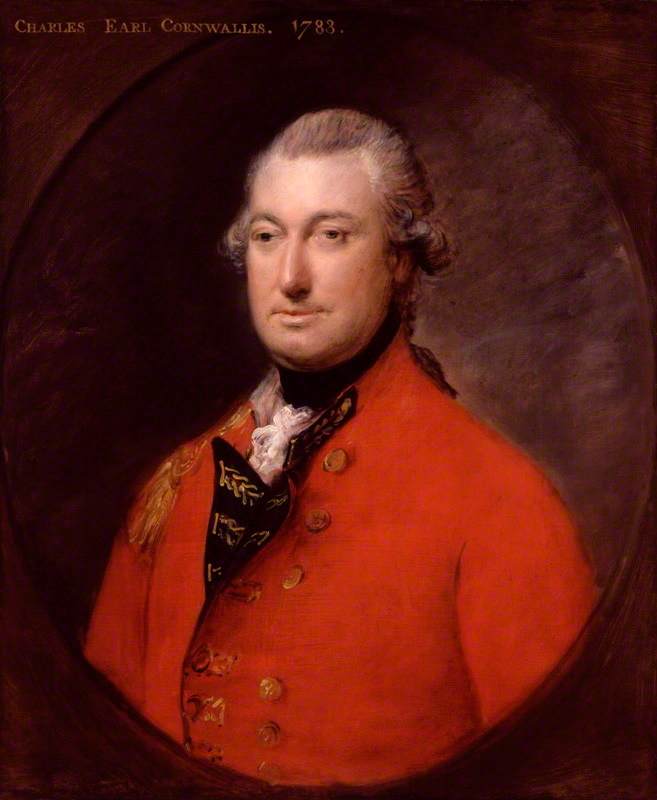 Lord Charles Cornwallis, 1st Earl of Cornwallis - Commanded the British contingent sailing from Ireland to Join Clinton's troops from New England off the North Carolina coast.