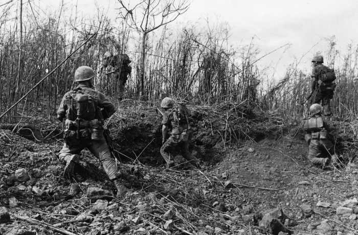 Fighting was fierce on key terrain that surrounded the base, such as at Hill 881 where Marines fought to hold onto or evict the enemy from advantageous ground.