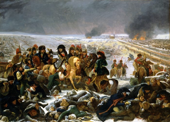 "Napoleon on the field of Eylau" by Antoine-Jean Gros - Jomini was a witness and participant in this battle.
