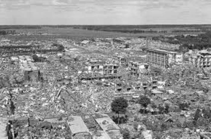 Séisme de Tangshan de 1976. L'un des séismes les plus dévastateurs de l'histoire de l'humanité.