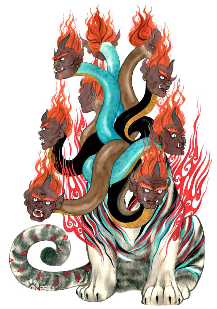 You wouldn’t want to enter in a verbal argument with a Kaiming Shou, one of the weirdest Chinese mythical creatures ever.
